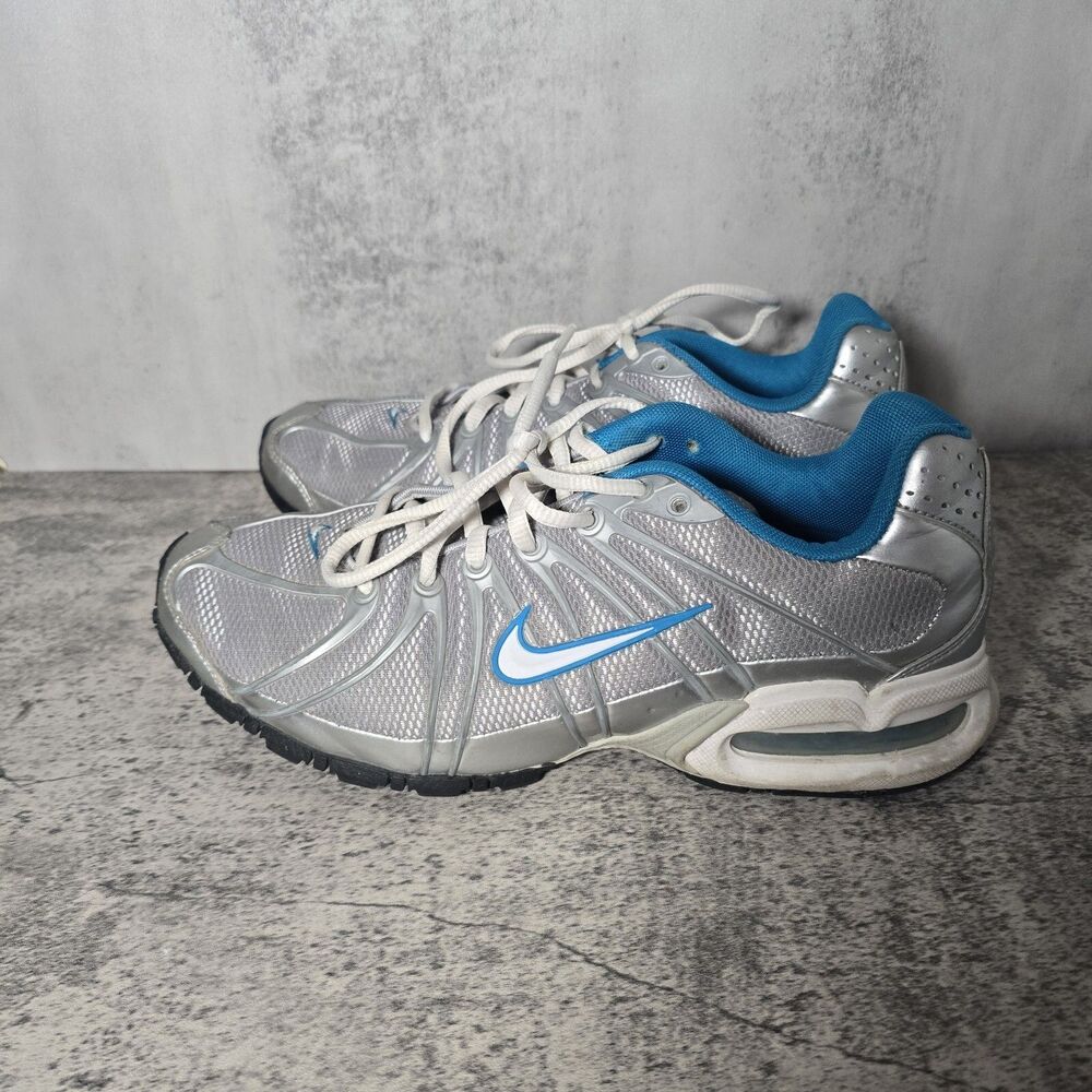 Nike Max Air 316755-140 White Silver Turquoise Women's Size 8.5